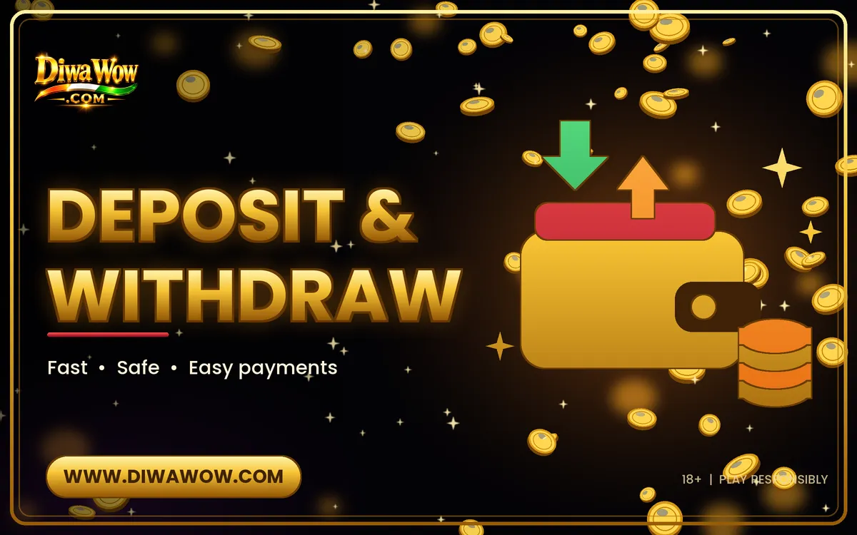 Diwa Wow deposit and withdrawal banner